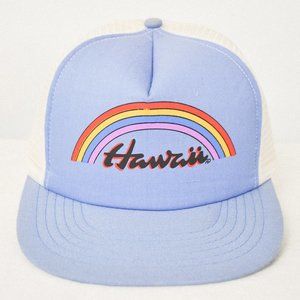 Vintage Hawaii Rainbow Snapback Trucker Hat
